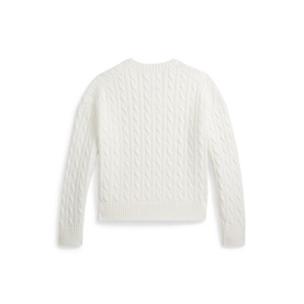 Polo Player Logo Cable Knit Sweater