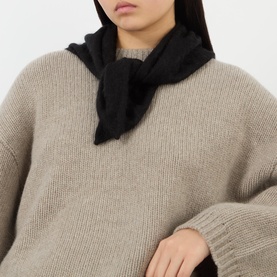 Brushed Cashmere Triangle Scarf
