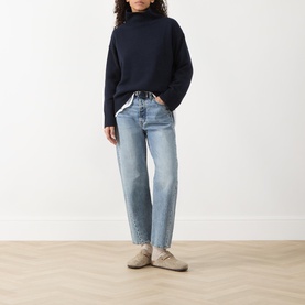 Boyfriend Turtleneck Cashmere Sweater