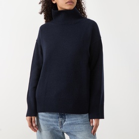 Boyfriend Turtleneck Cashmere Sweater