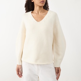 Puff Sleeve Oversized Cashmere Sweater