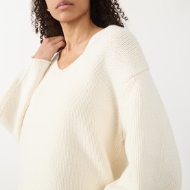 Puff Sleeve Oversized Cashmere Sweater