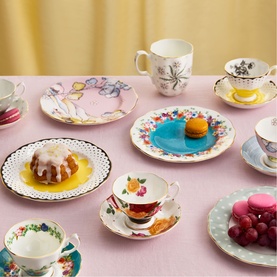 100 Years 1920-1960 Five-Piece Teacup & Saucer Set