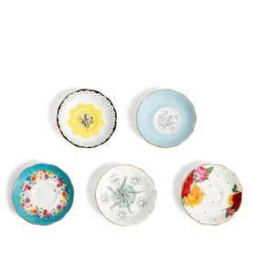 100 Years 1920-1960 Five-Piece Teacup & Saucer Set