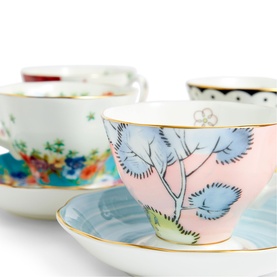 100 Years 1920-1960 Five-Piece Teacup & Saucer Set