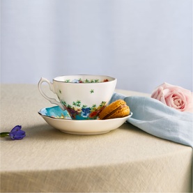100 Years 1920-1960 Five-Piece Teacup & Saucer Set
