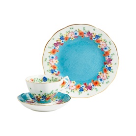 100 Years Florence 1940 Three-Piece Teacup, Saucer & Plate Set