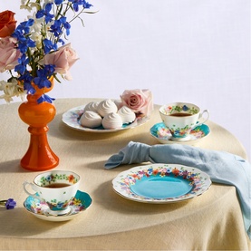 100 Years Florence 1940 Three-Piece Teacup, Saucer & Plate Set