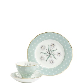 100 Years Jubilee 1950 Three-Piece Teacup, Saucer & Plate Set