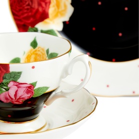 100 Years Jazz 1960 Three-Piece Teacup, Saucer & Plate Set