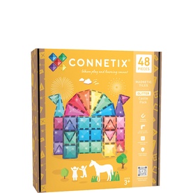 Magnetic Tiles Glitter Castle 48-Piece Pack