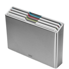 Folio&trade; Steel Four-Piece Chopping Board & Case Set