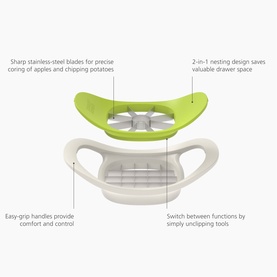 Nest&trade; Press Apple Corer & Potato Chipper