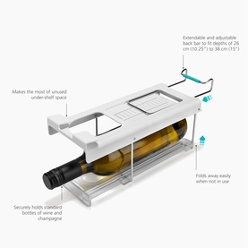 FridgeStore&trade; Under-Shelf Bottle Holder