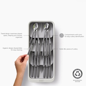 DrawerStore&trade; Large Tiered Cutlery Organiser