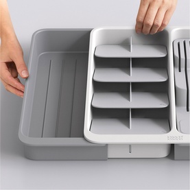 DrawerStore&trade; Tiered Cutlery Tray & Knife Organiser
