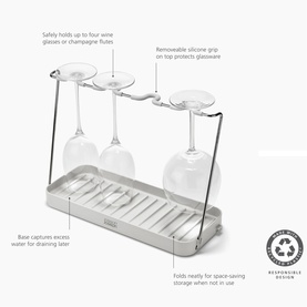 DrySmart Wine Glass Drying Rack