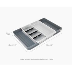 DrawerStore&trade; Expanding Tiered Cutlery, Utensil, & Gadget Tray