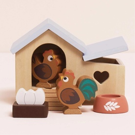 Chicken Coop Wooden Playset