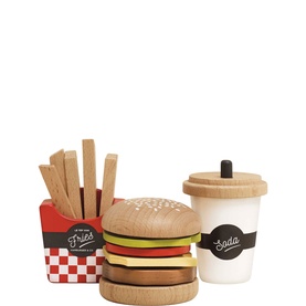 Hamburger Meal Wooden Playset