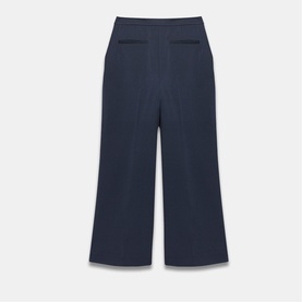 Button Front High-Rise Trousers
