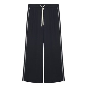 Scalloped Striped Track Pants