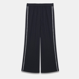 Scalloped Striped Track Pants