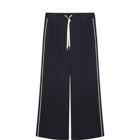 Scalloped Striped Track Pants