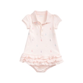 Ruffled Polo Dress & Bloomer Two-Piece Set