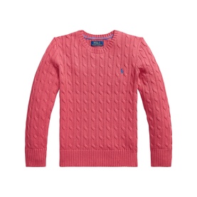 Polo Player Logo Cable-Knit Sweater