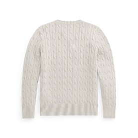 Polo Player Logo Cable Knit Sweater