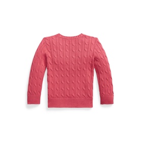 Polo Player Logo Cable-Knit Sweater 2-7 Years