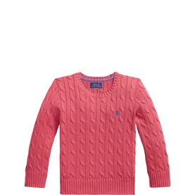 Polo Player Logo Cable-Knit Sweater 2-7 Years