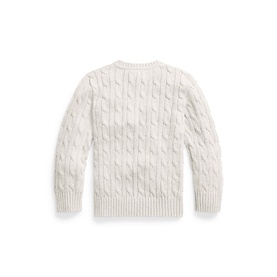 Polo Player Logo Cable Knit Sweater 2-7 Years