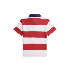 Polo Player Logo Striped Rugby Shirt