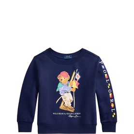 Polo Bear Logo Fleece Sweatshirt