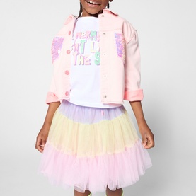 Sequin Patch Pocket Overshirt