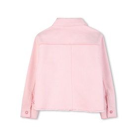 Sequin Patch Pocket Overshirt