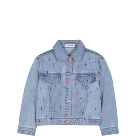 Gemstone Studded Denim Jacket