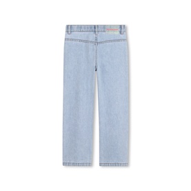 Gemstone Studded Straight Leg Jeans