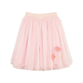 Embroidered Mesh Skirt