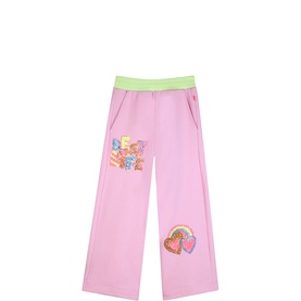 Sequin Patch Wide Leg Sweatpants