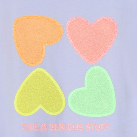 Glitter Heart Graphic T-Shirt