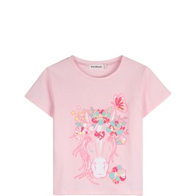 Floral Horse Graphic T-Shirt