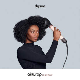 Airwrap Coanda 2X Multistyler and Dryer Curly and Coily Ceramic Pink and Rose Gold