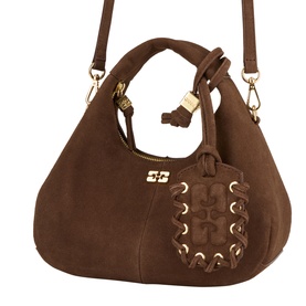 Suede Mini Hobo Bag