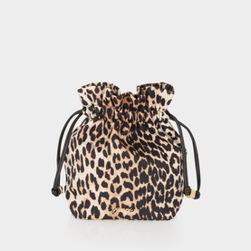 Leopard Drawstring Pouch