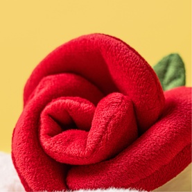 Bashful Cream Bunny with Rose 31cm