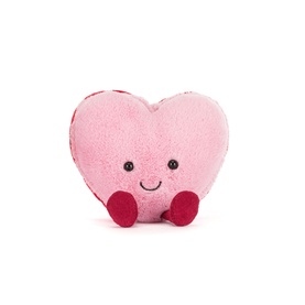 Amuseables Colette Heart Macaron Pink 13cm