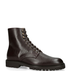 Leather Lace-Up Boots